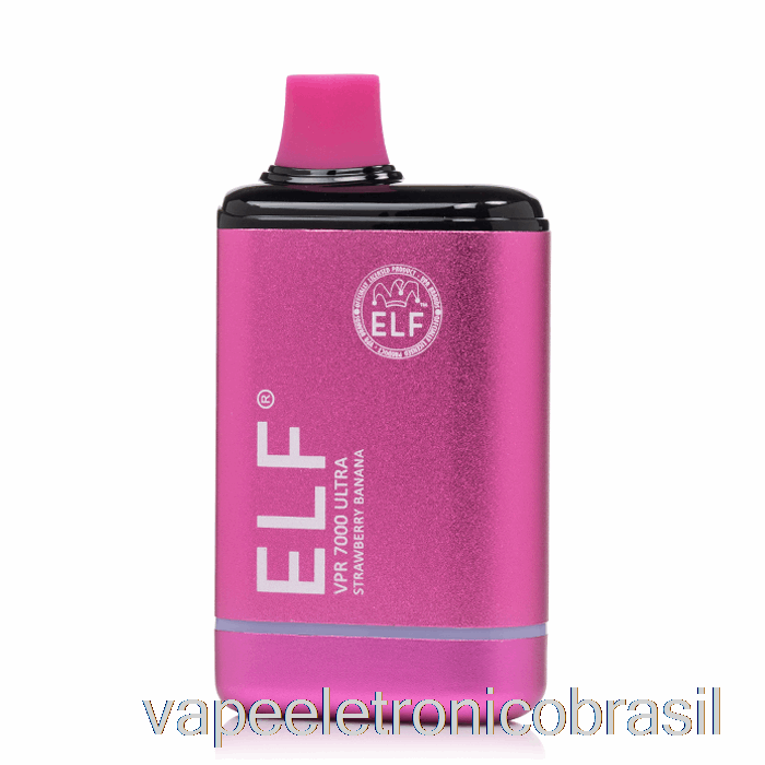 Vape Recarregável Elf Vpr 7000 Ultra Descartável Morango Banana